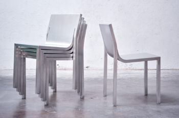 Figure 3. The Stedelijk Chair is made out of only aluminum, providing a beautiful and functional design. (Source: Studio Sabine Marcelis.)